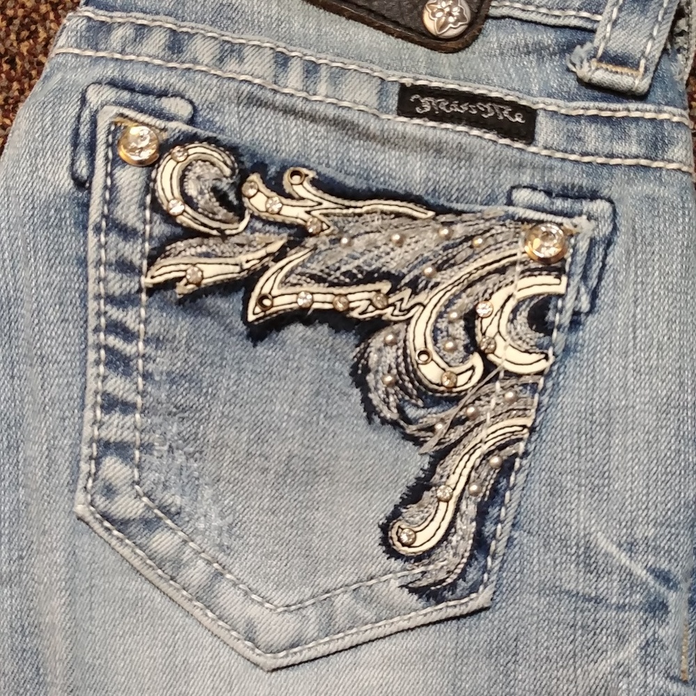 MissMe Light Wash Skinny 24